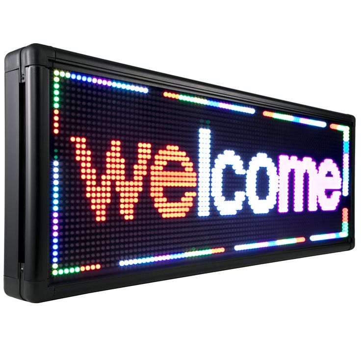 Scrolling sign for your businesss